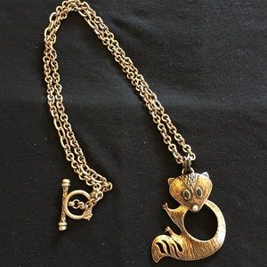 Lucky Brand Raccoon Necklace